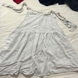 La Hearts Tan Dress with Tie Straps - Size L